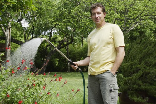 Lush garden showcasing expert maintenance services